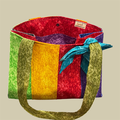 Envy Bag - Marble with Red Lining