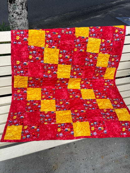 Stepping Stones Quilt Finished Size 34.5" x 42.5" Approx