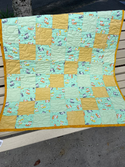 Stepping Stones Quilt Finished Size 34.5" x 42.5" Approx