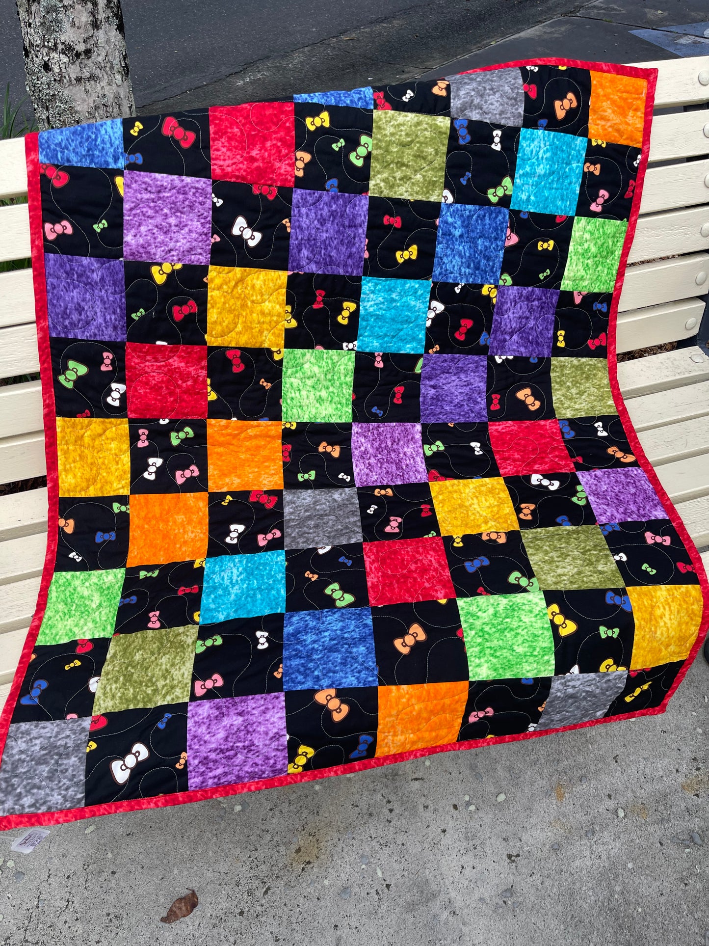 Stepping Stones Quilt Finished Size 34.5" x 42.5" Approx