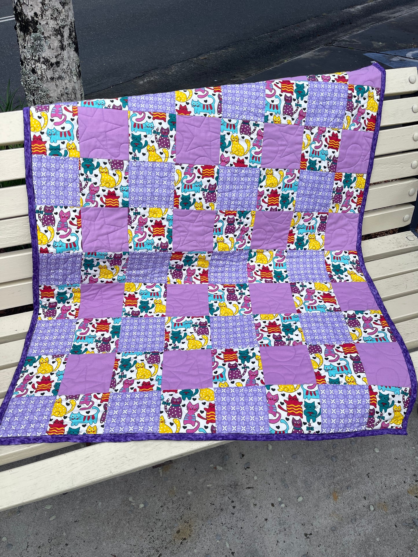 Stepping Stones Quilt Finished Size 34.5" x 42.5" Approx