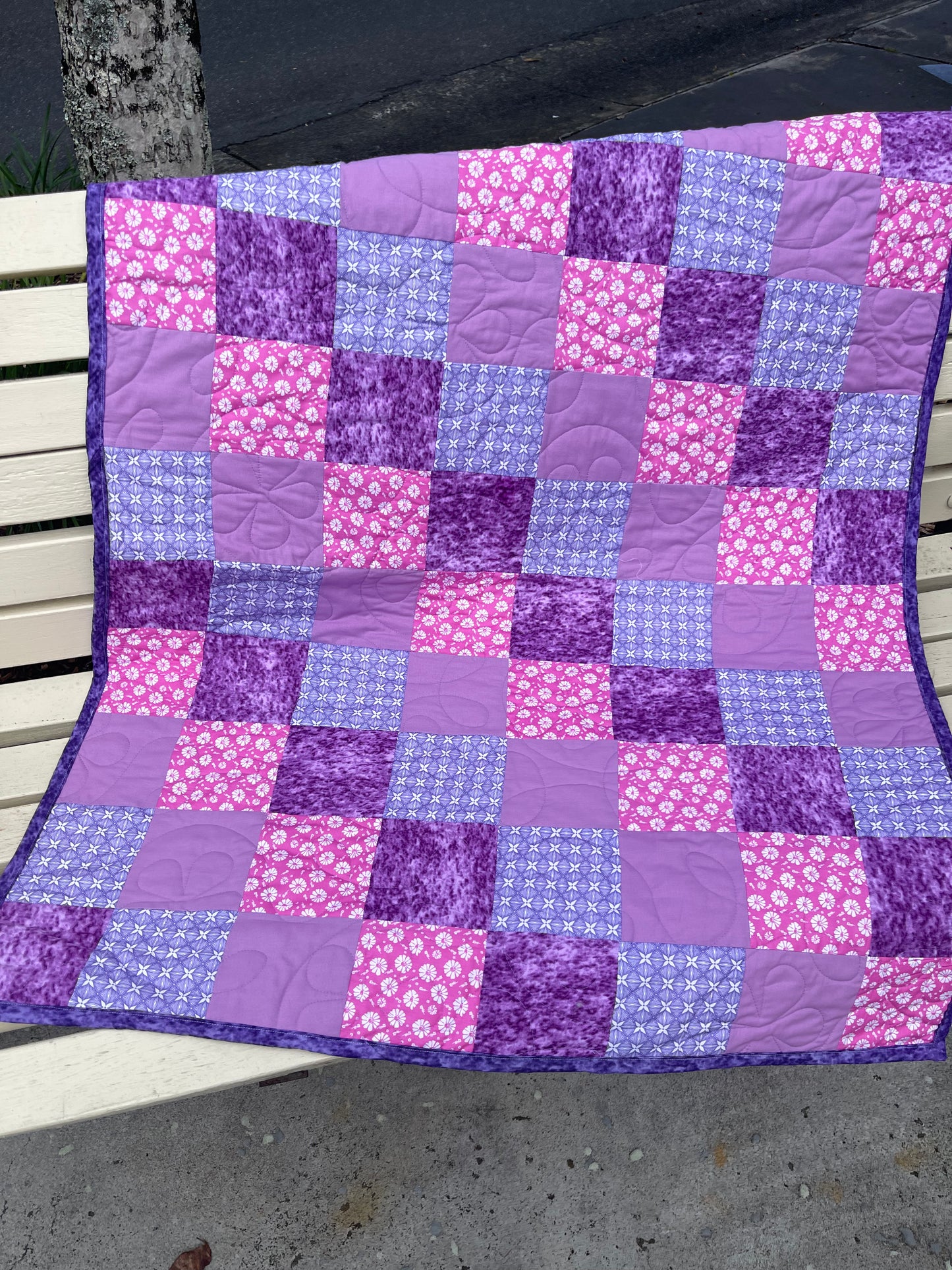 Stepping Stones Quilt Finished Size 34.5" x 42.5" Approx