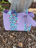 Envy Bag - Butterflies & Lilac Dots with Lilac Lining