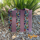 Totally Fun Bag - Butterflies & Lilac Dots with Lilac Lining
