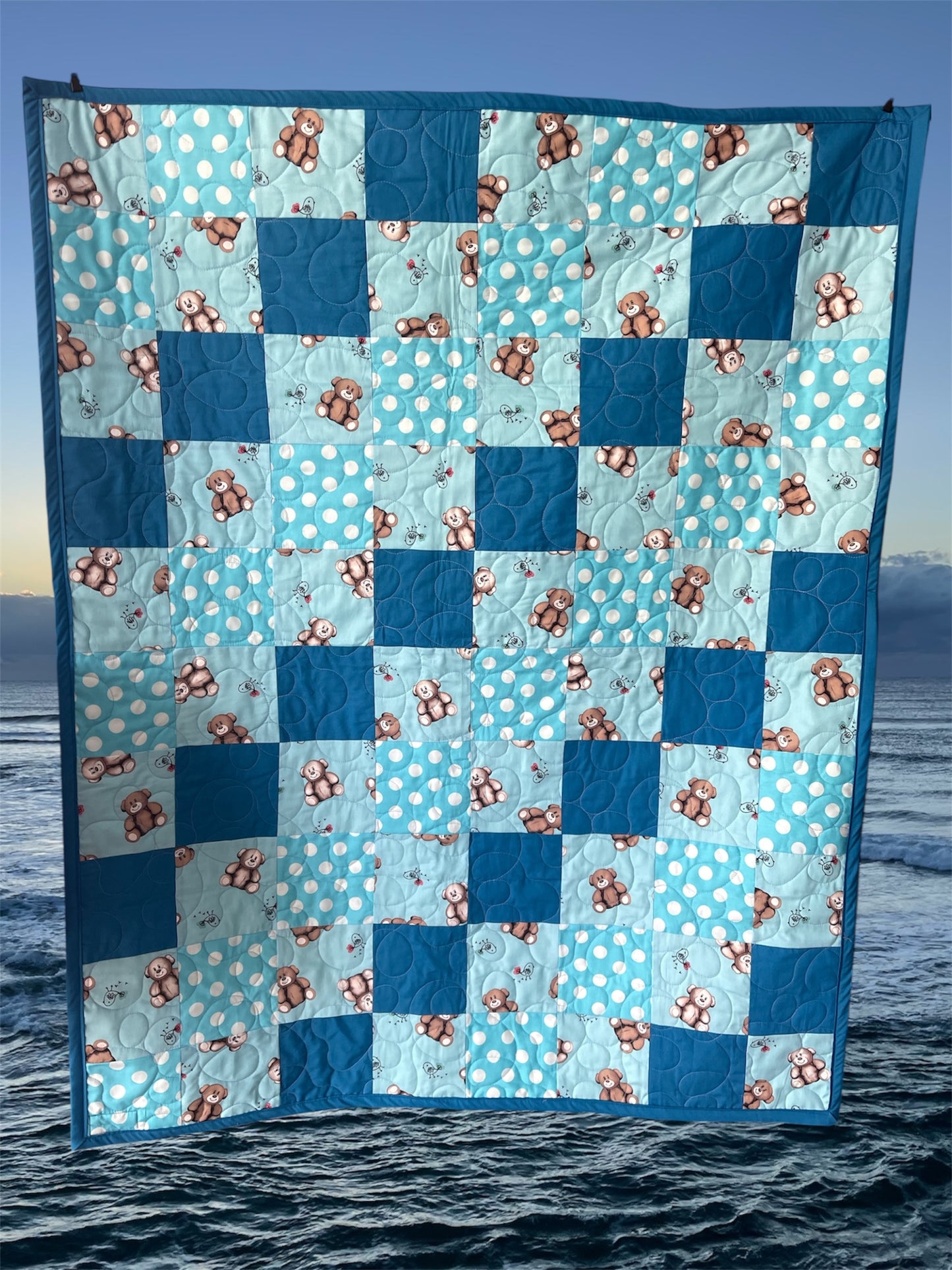 Stepping Stones Quilt Finished Size 34.5" x 42.5" Approx