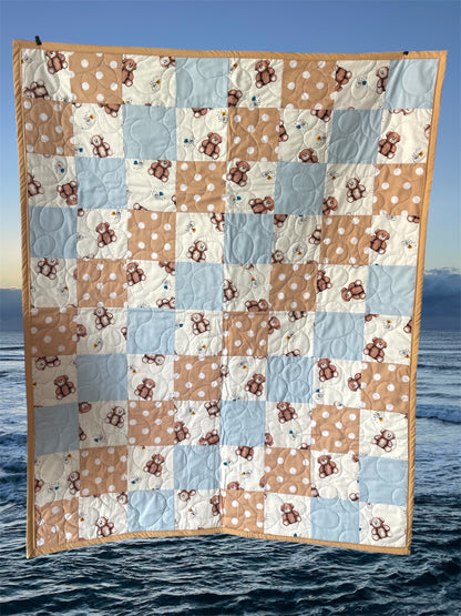 Stepping Stones Quilt Finished Size 34.5" x 42.5" Approx