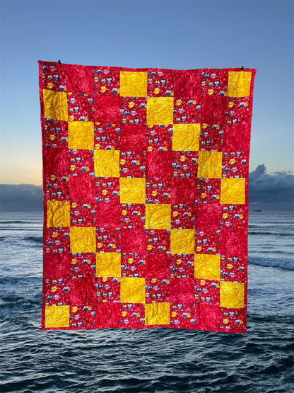 Stepping Stones Quilt Finished Size 34.5" x 42.5" Approx