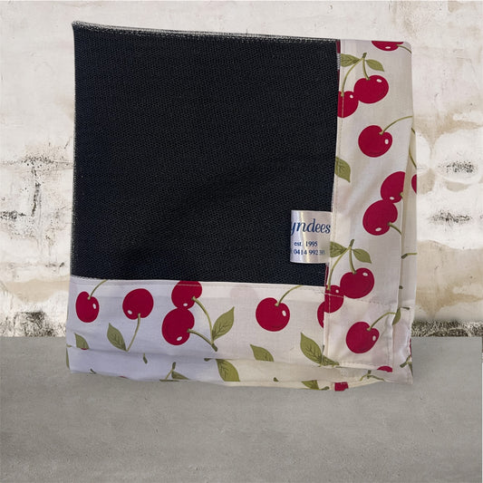 Food Net Cover  - Cherries on White