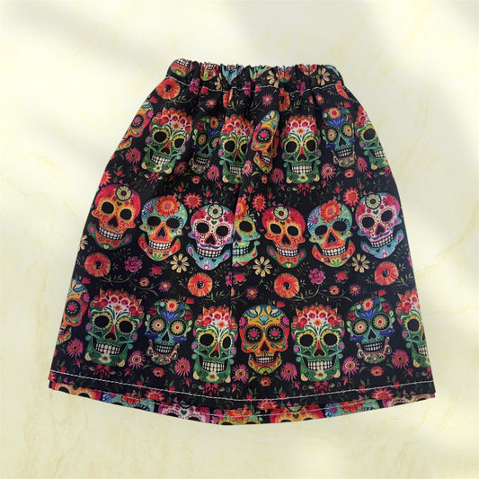 Sock Guards - Coloured Skulls on Black Pair