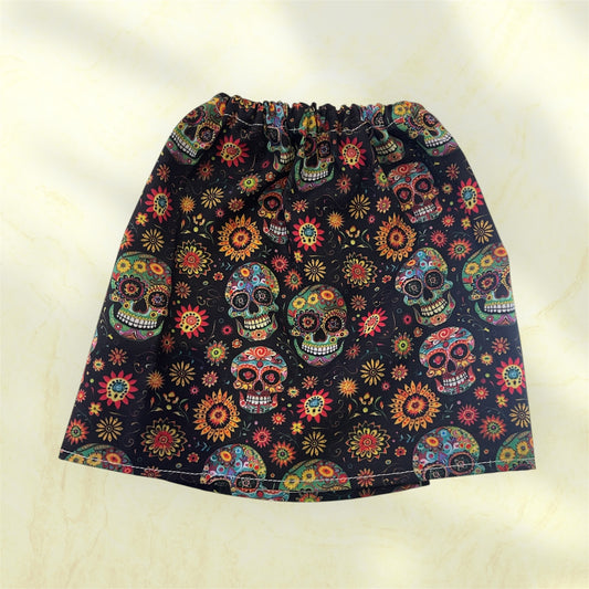 Sock Guards - Coloured Skulls & Flowers Pair