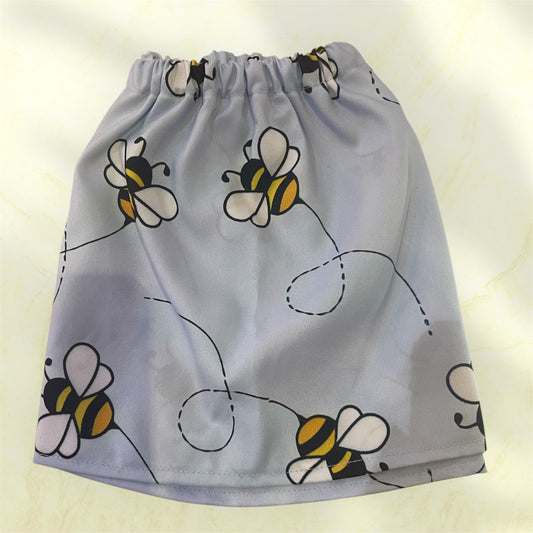 Sock Guards - Flying Bees on Blue -Pair