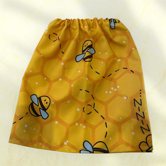 Sock Guards - Flying Bees on Yellow Honeycomb Pair