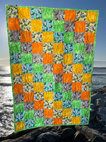 Stepping Stones Quilt Finished Size 34.5" x 42.5" Approx