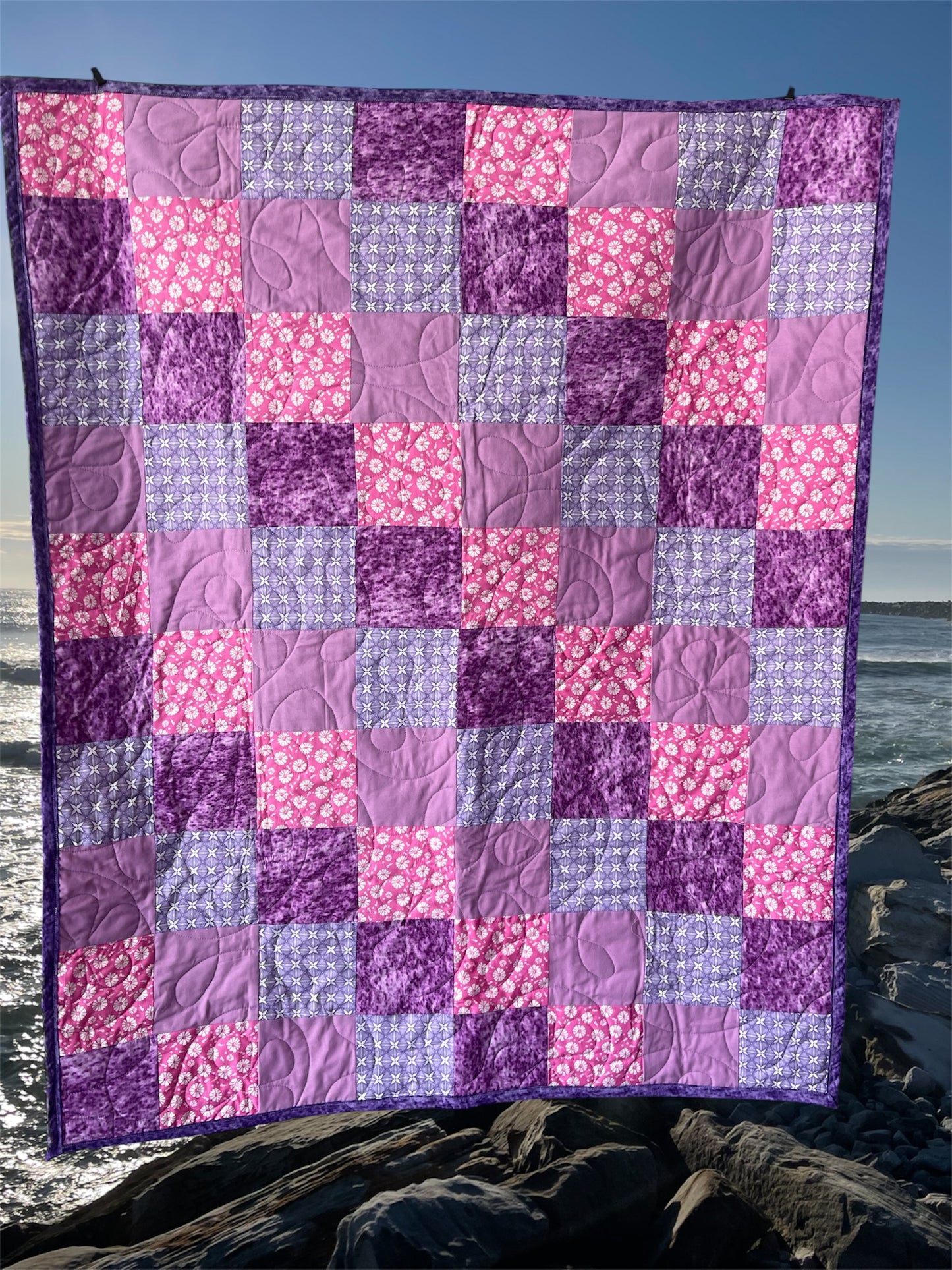 Stepping Stones Quilt Finished Size 34.5" x 42.5" Approx