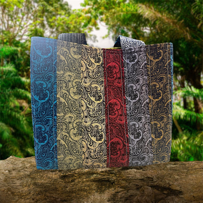 Totally Fun Bag - Paisley with Olive Lining