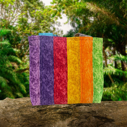 Totally Fun Bag - Marble with Purple Lining