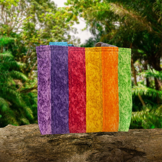 Totally Fun Bag - Marble with Purple Lining