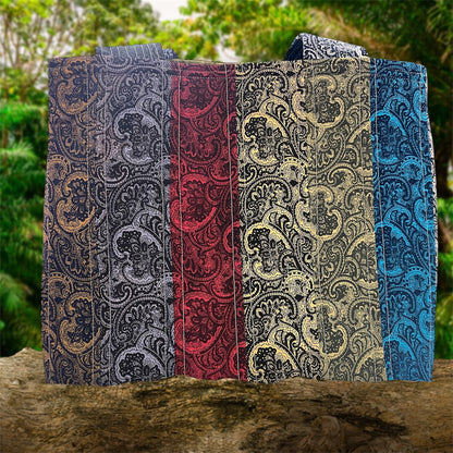 Totally Fun Bag - Paisley with Olive Lining