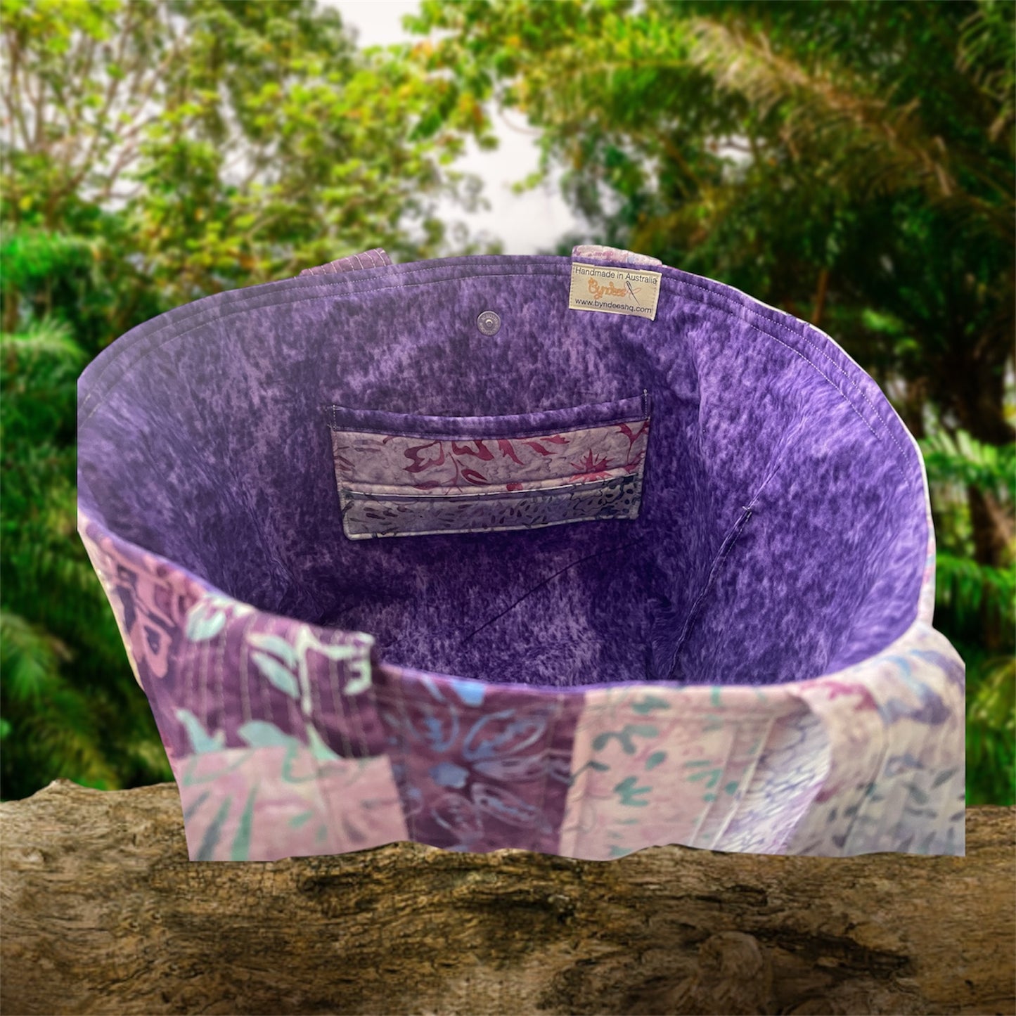 Totally Fun Bag - Purple Tones with Purple Lining