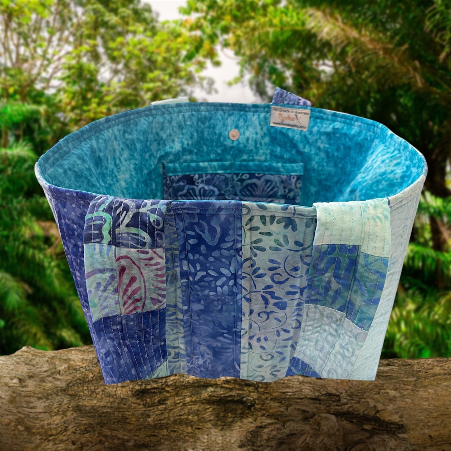 Totally Fun Bag - Blue Tones with Lite Blue Lining