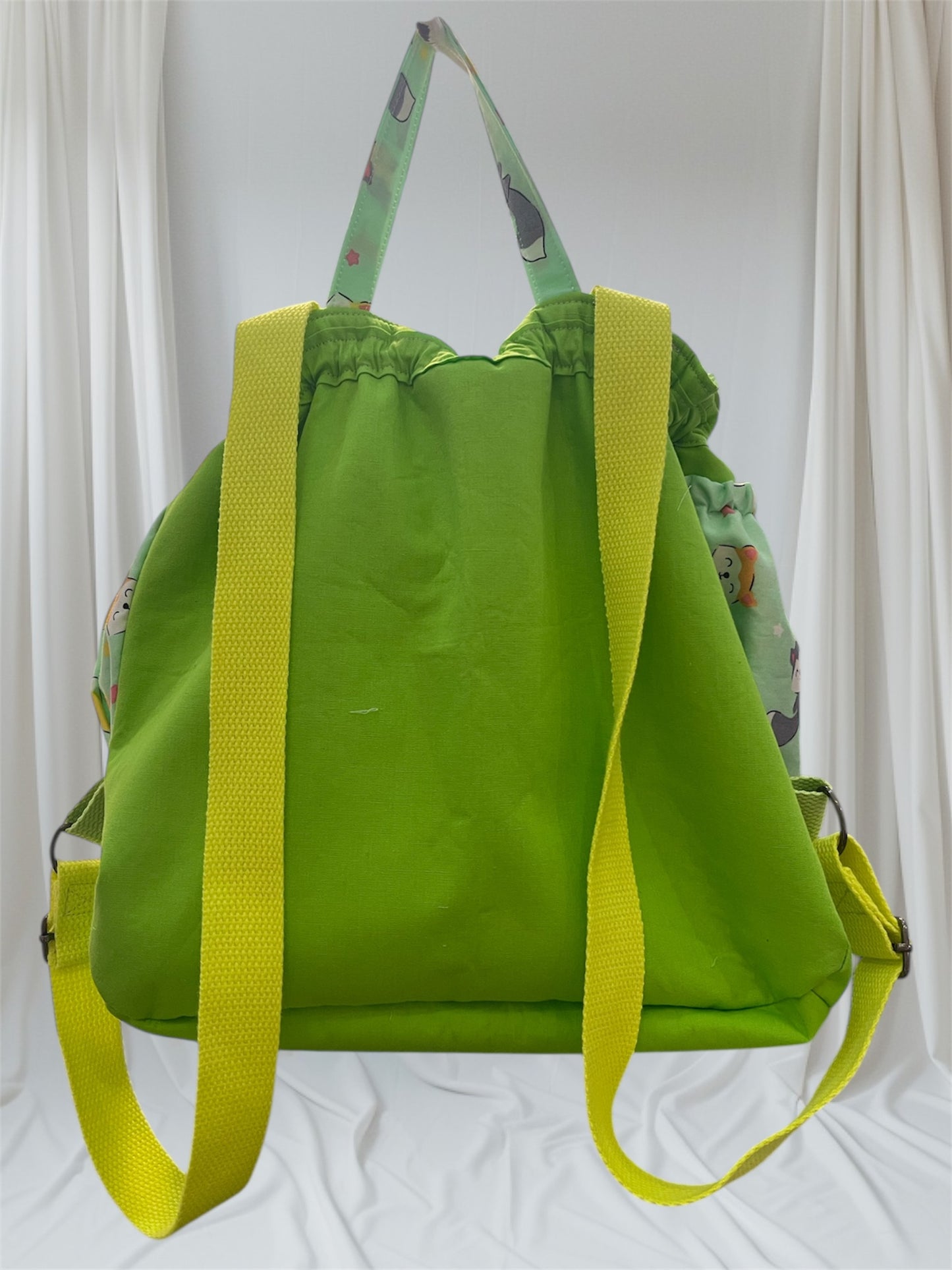 Toddler’s Backpack - Foxes on Green with Green