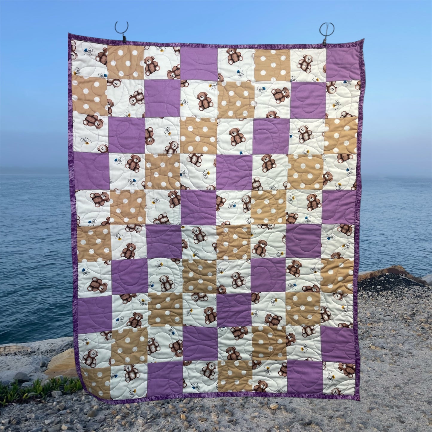 Stepping Stones Quilt Finished Size 34.5" x 42.5" Approx