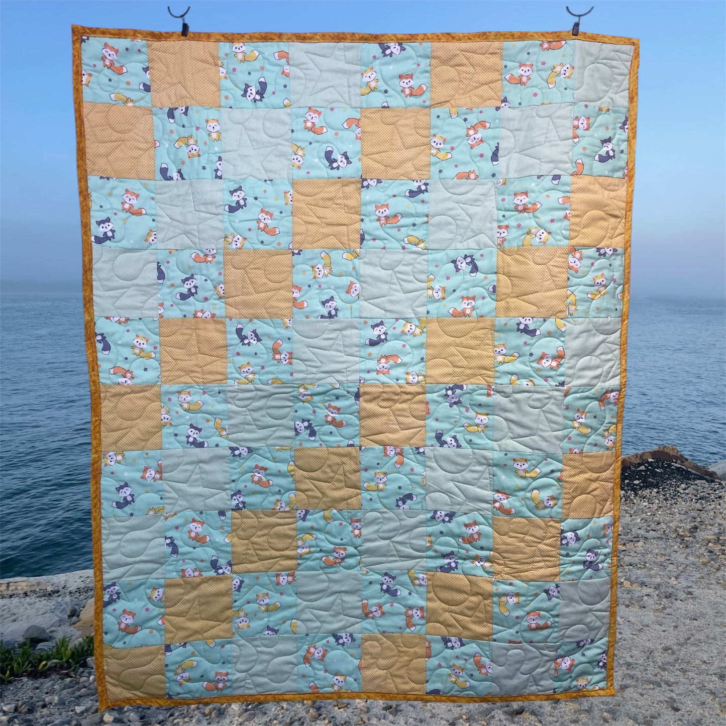 Stepping Stones Quilt Finished Size 34.5" x 42.5" Approx
