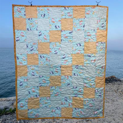Stepping Stones Quilt Finished Size 34.5" x 42.5" Approx