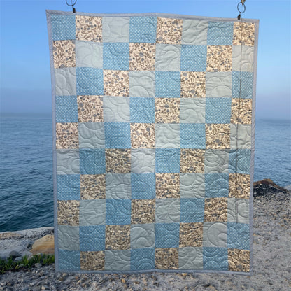 Stepping Stones Quilt Finished Size 34.5" x 42.5" Approx