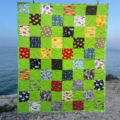 Stepping Stones Quilt Finished Size 34.5" x 42.5" Approx