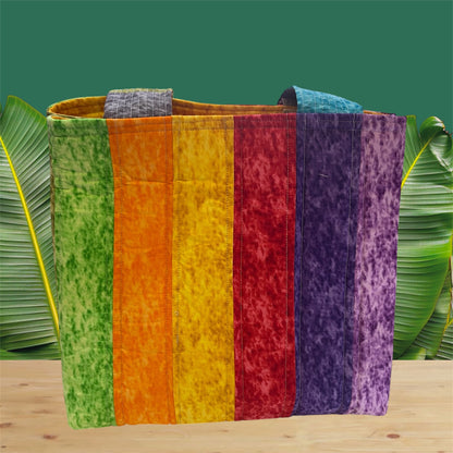 Totally Fun Bag - Marble with Yellow Lining