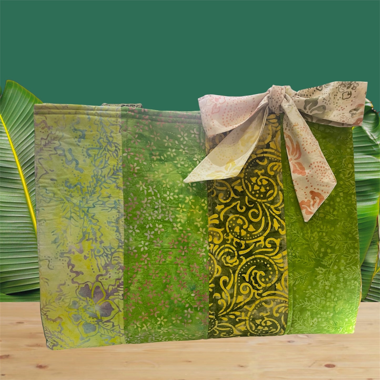 Envy Bag - Green Batik with Green Lining