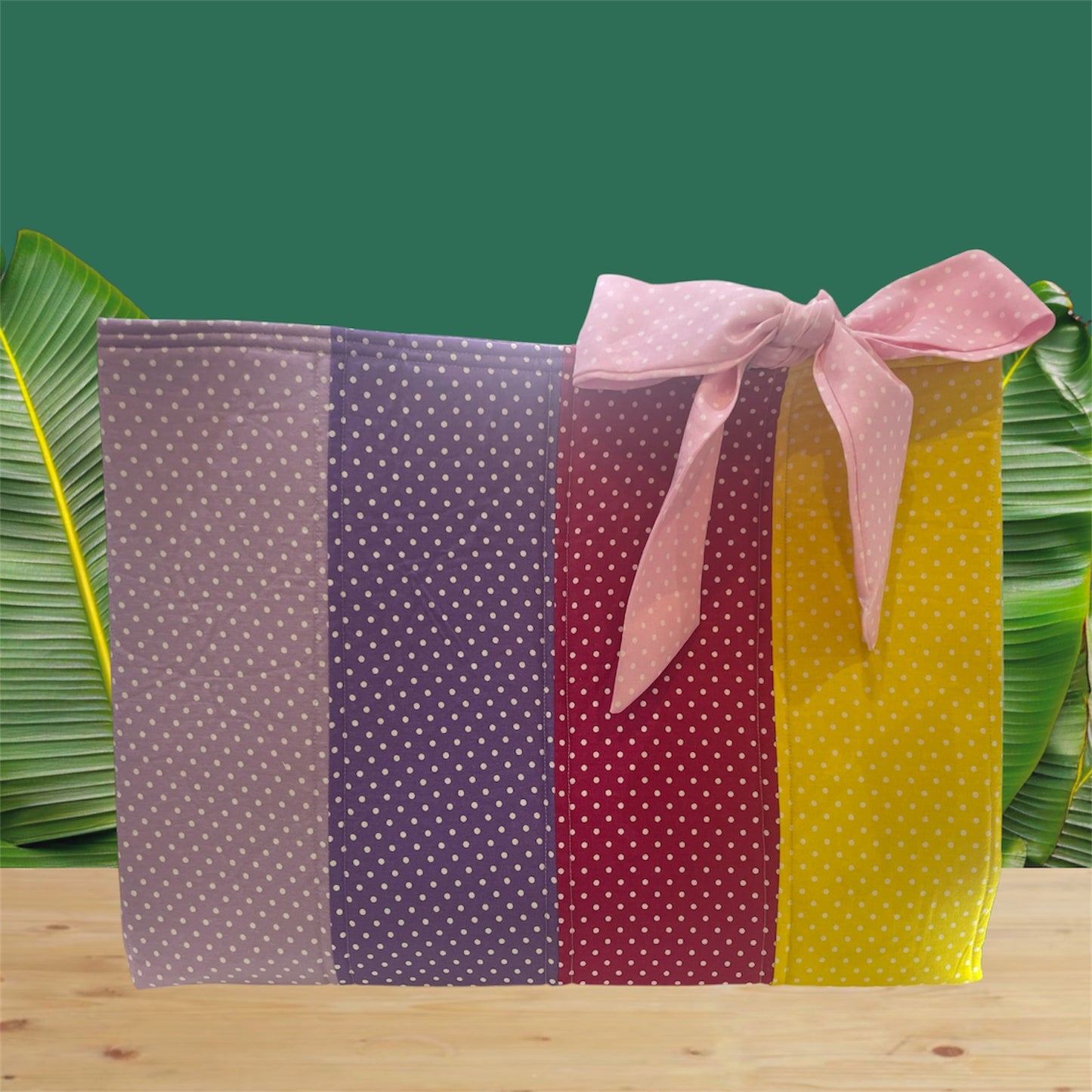 Envy Bag - Pastel Dots with Lilac Lining