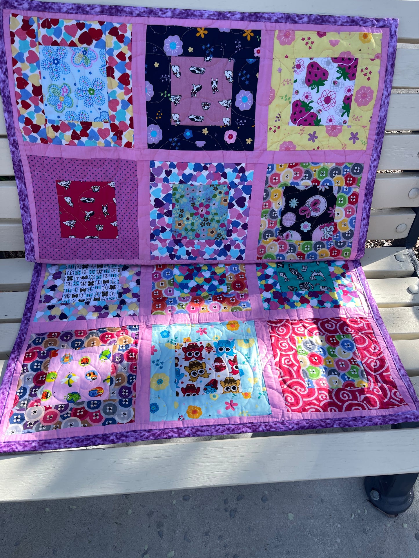 Bright Kids Quilts - 27.5" x 36" Approx