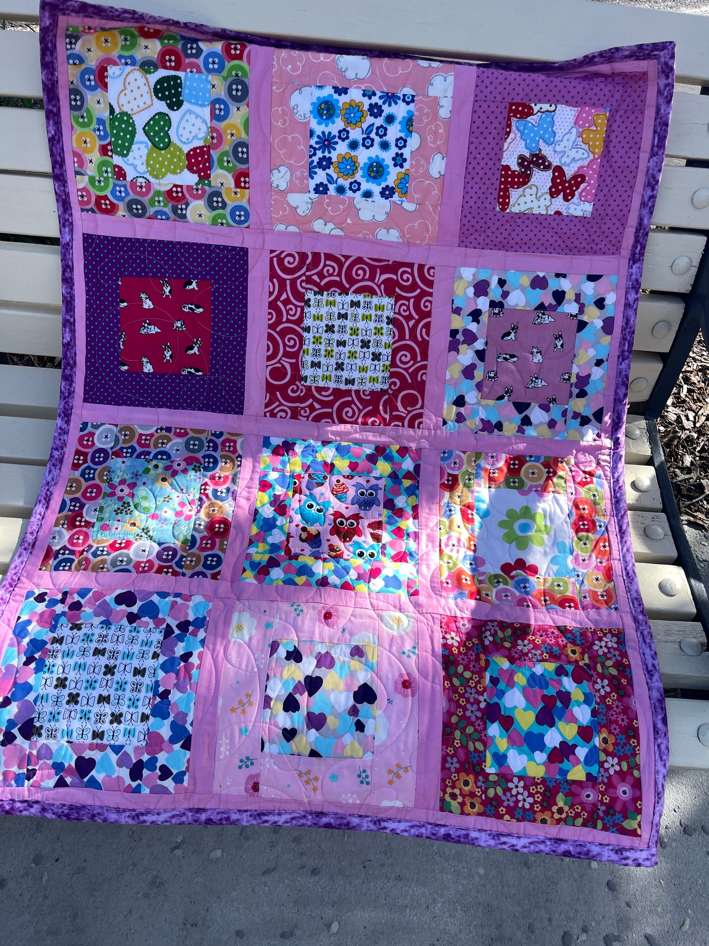 Bright Kids Quilts - 27.5" x 36" Approx