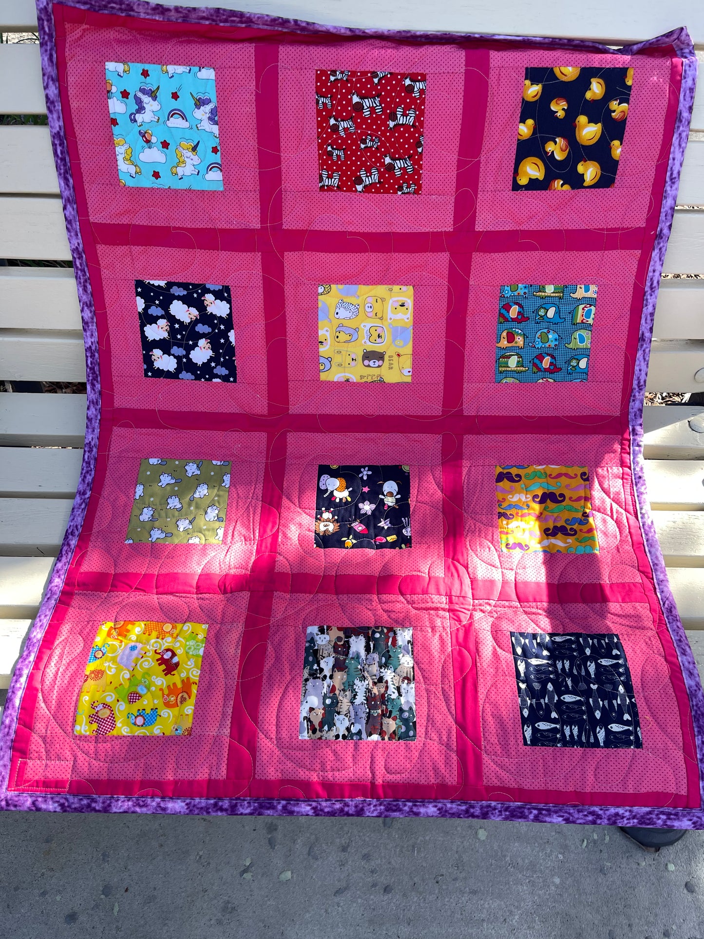 Bright Kids Quilts - 27.5" x 36" Approx