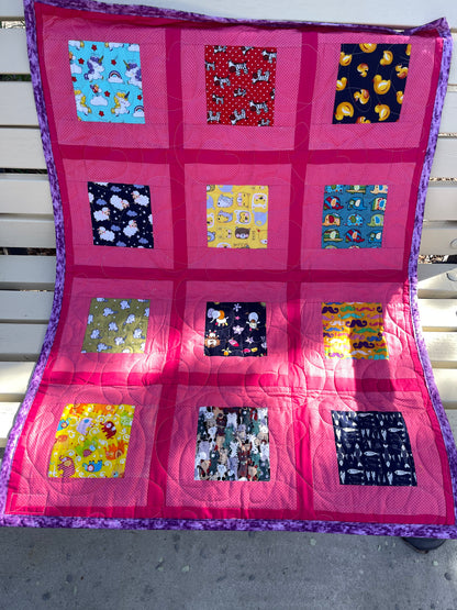 Bright Kids Quilts - 27.5" x 36" Approx