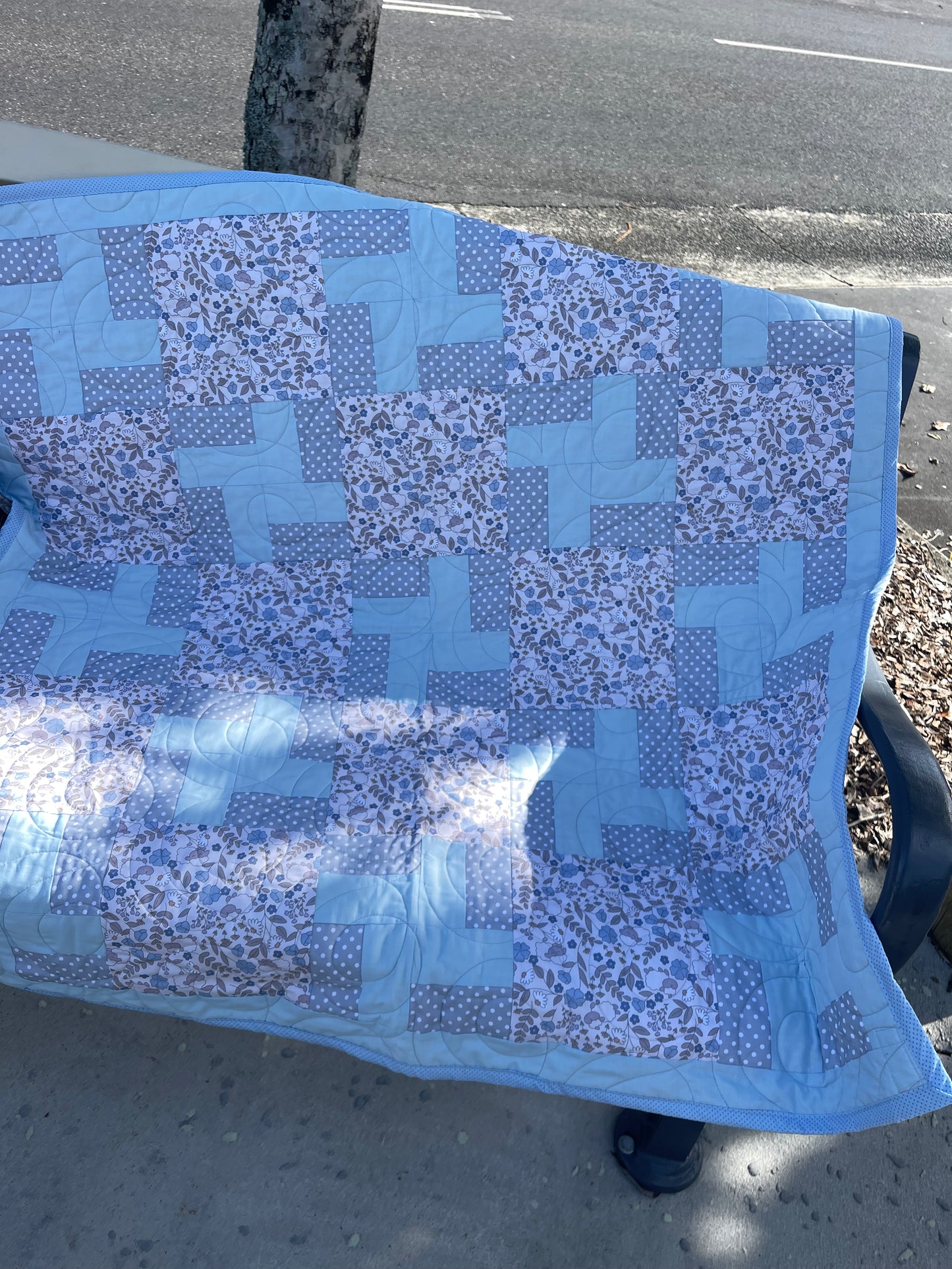 Double Twirl Quilt Finished Size 44" x 44" Approx