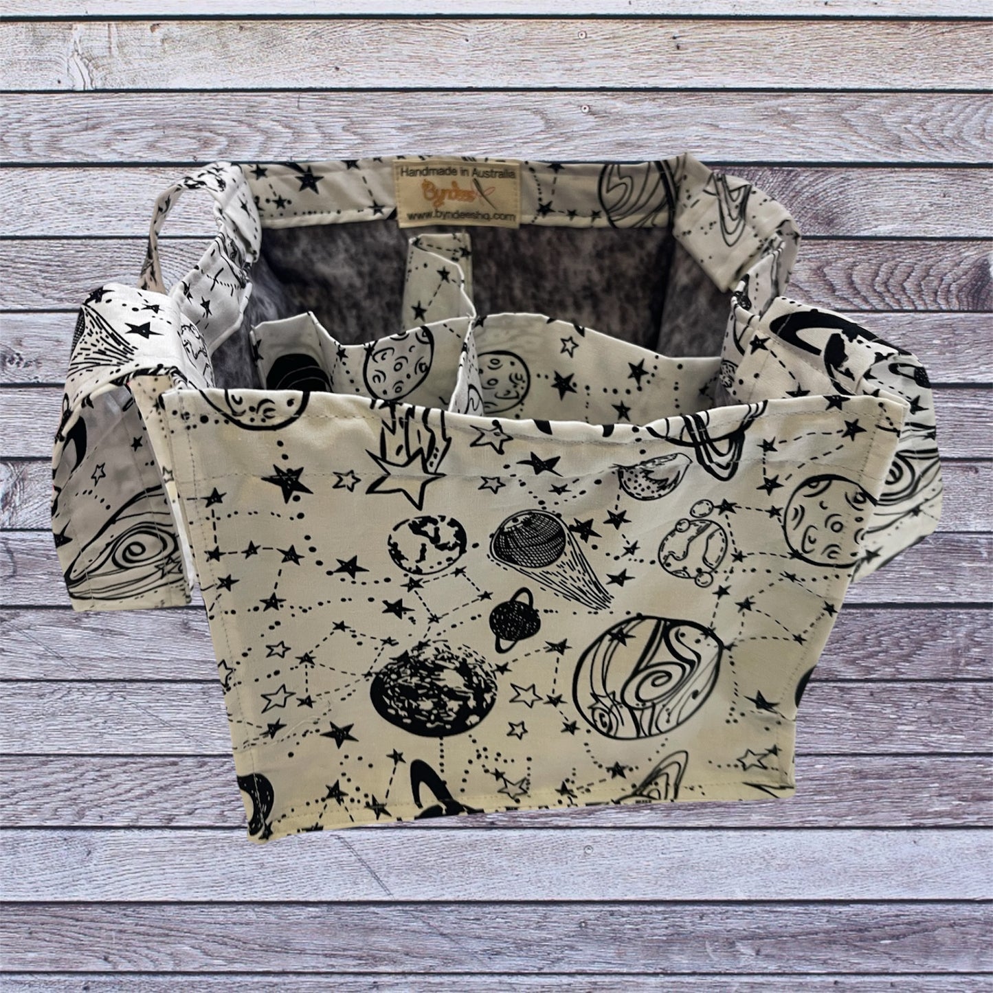 4 Cup Coffee Cup Caddy - Universe on White