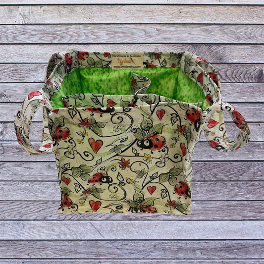 4 Cup Coffee Cup Caddy - Lady Bugs