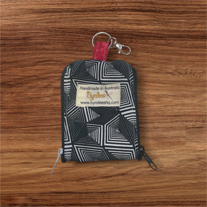2 Pocket Zipper Keychain Purse - Collection 1