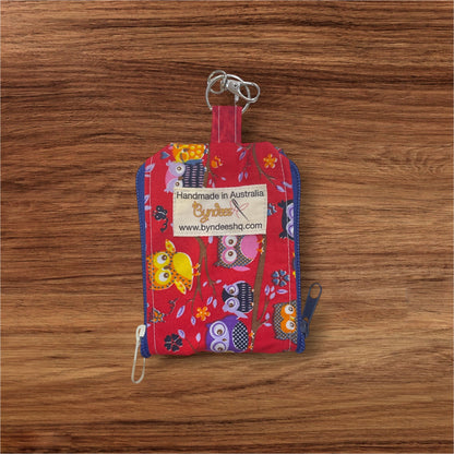 2 Pocket Zipper Keychain Purse - Collection 1
