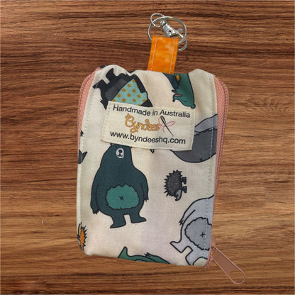 2 Pocket Zipper Keychain Purse - Collection 2