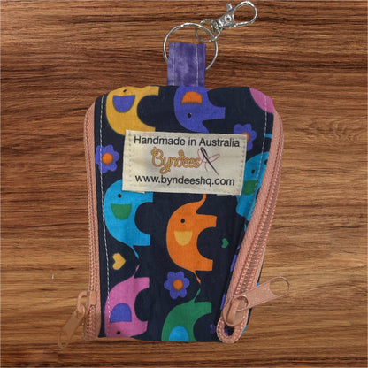 2 Pocket Zipper Keychain Purse - Collection 3
