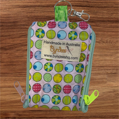 2 Pocket Zipper Keychain Purse - Collection 3