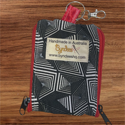 2 Pocket Zipper Keychain Purse - Collection 4
