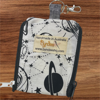2 Pocket Zipper Keychain Purse - Collection 4