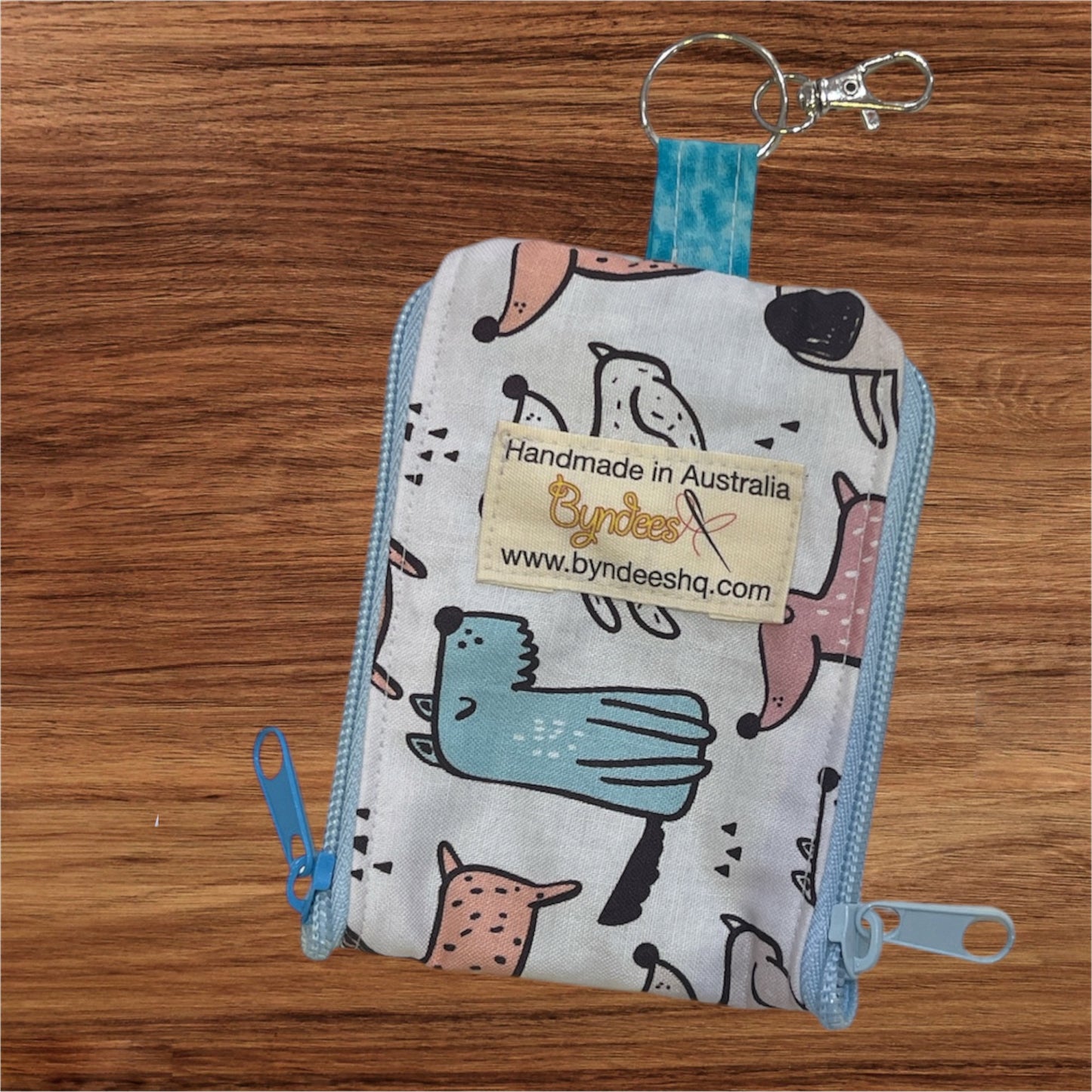 2 Pocket Zipper Keychain Purse - Collection 7