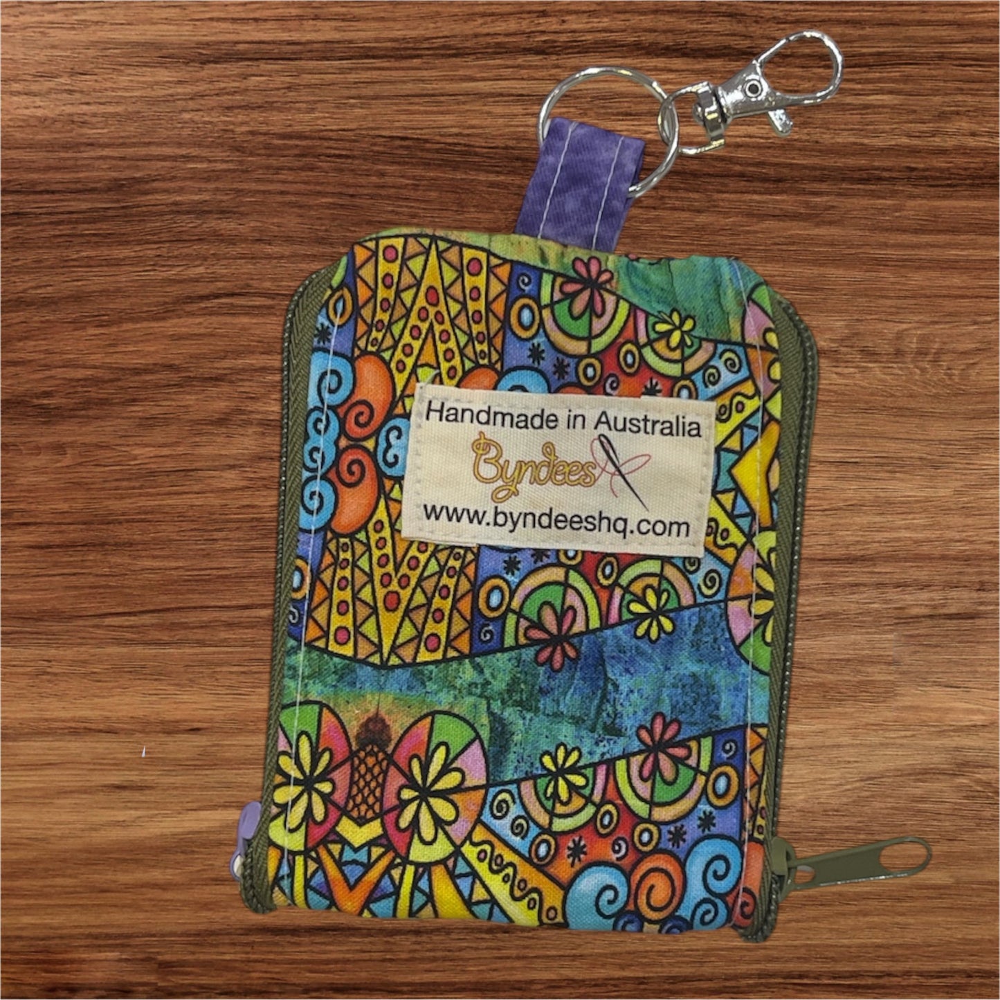 2 Pocket Zipper Keychain Purse - Collection 7