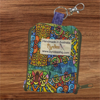 2 Pocket Zipper Keychain Purse - Collection 7